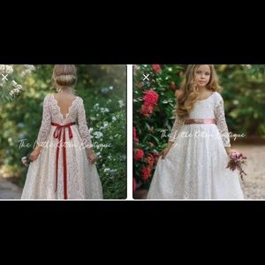 Flower girl dress. White, size 5/6. Never worn.